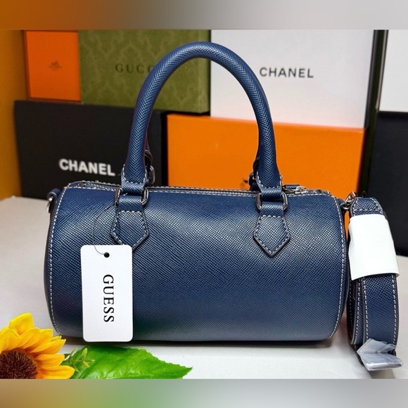 👜 Guess Blue Satchel Crossbody Bag – Brand New with Tags - Picture 6 of 13